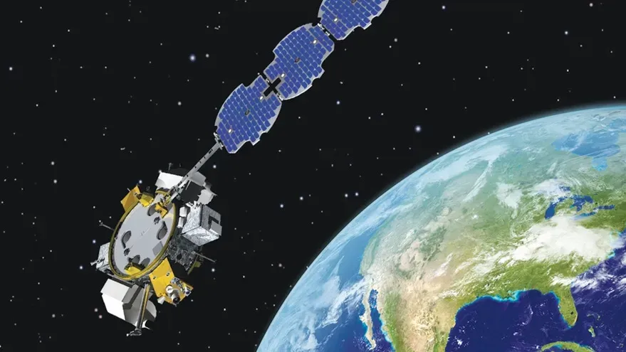 Illustration of a Long Duration Propulsive ESPA vehicle in orbit above Earth
